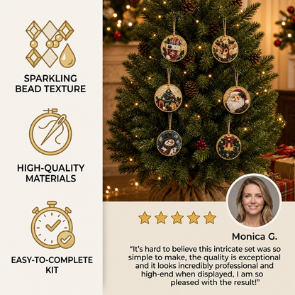 DIY Christmas Diamond Painting Ornament Kit – Festive Tree Hanging Decorations