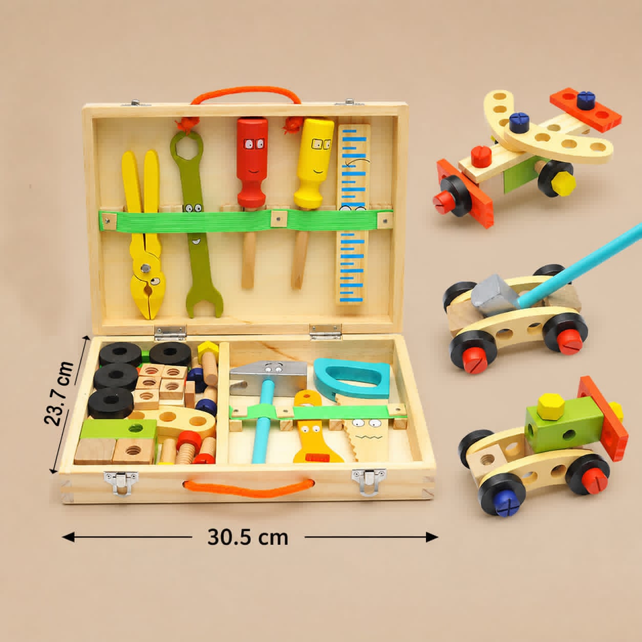 TinyCrafter - Montessori Wooden Tool Set
