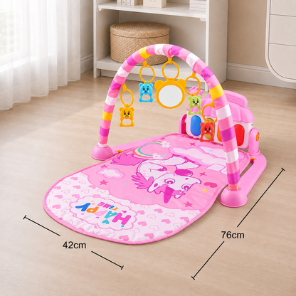 Baby Music Play Gym with Piano– Interactive Sensory Activity Mat (0–24 Months)