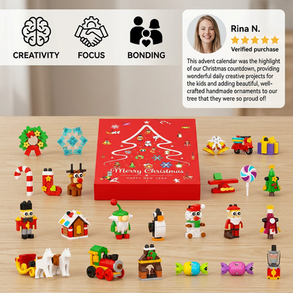 Christmas Ornament Building Blocks Advent Calendar