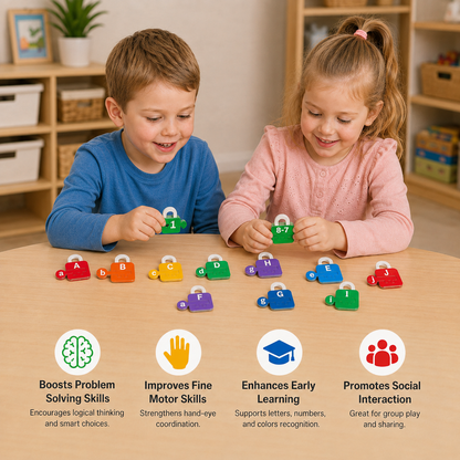 Letters and Maths Locks and Keys Educational Game