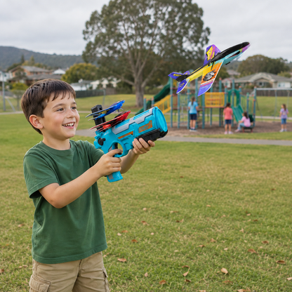Kids Airplane Launcher – Outdoor Flying Toy Game