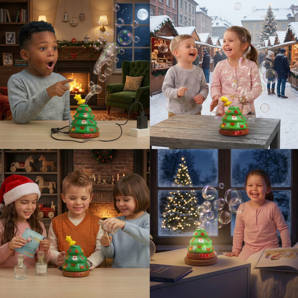 Music Bubble Christmas Tree with stickers for decorating