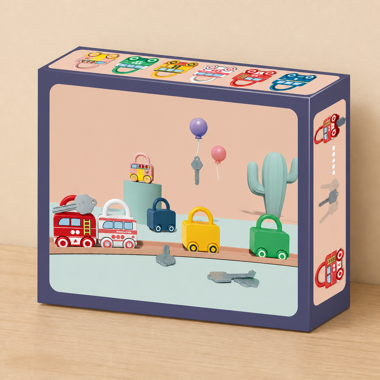 InteractiveLocks - Montessori Learning Toy with Interactive Locks