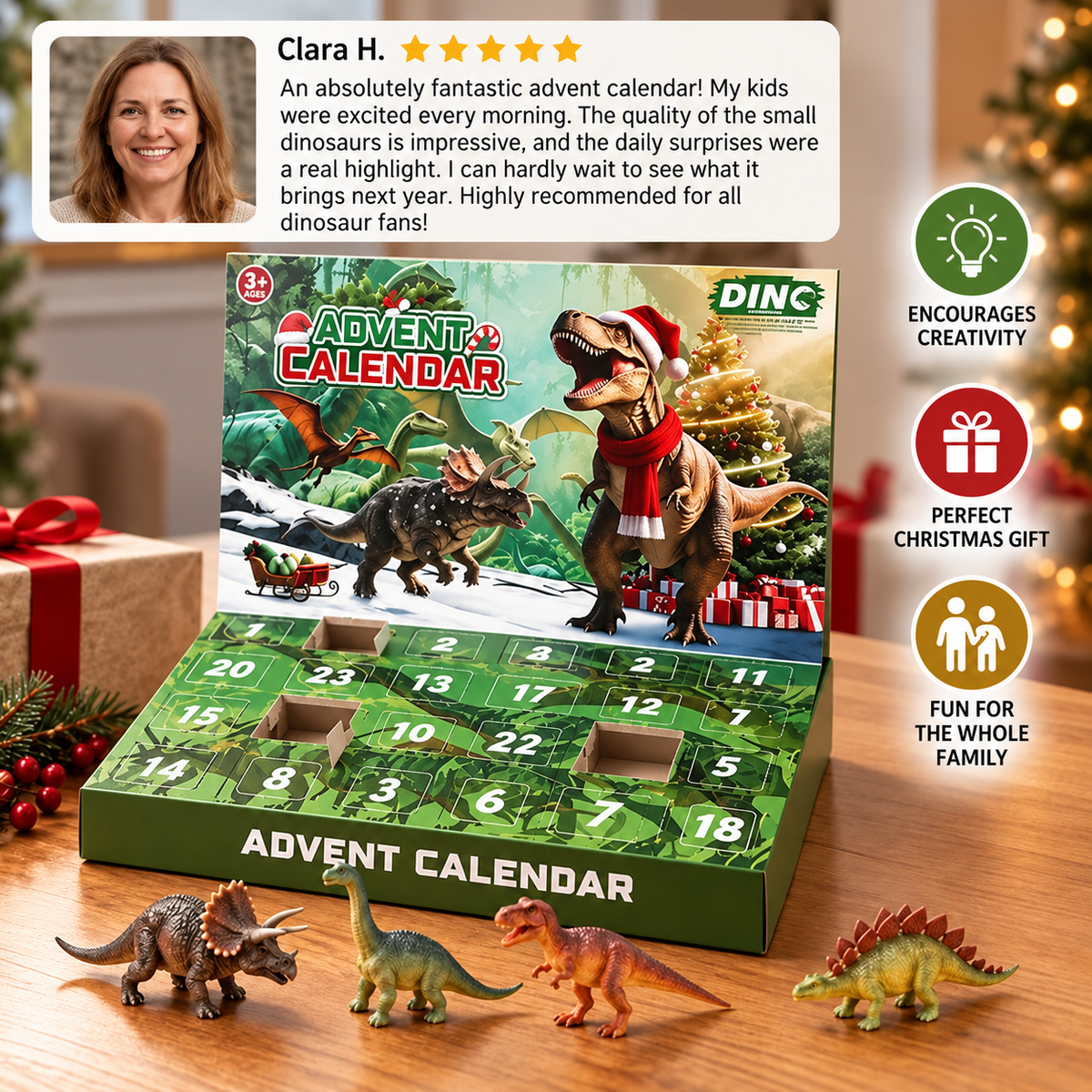 24-Days Dinosaur Advent Calendar