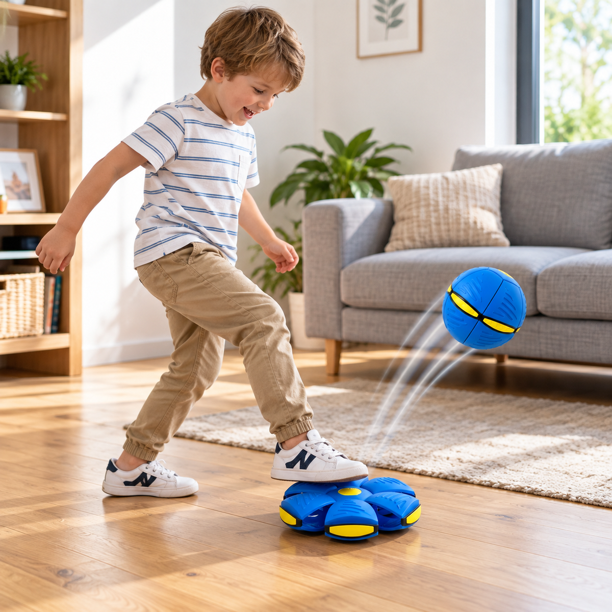 Magic Transforming Flying Disc Ball – Interactive Toy for Kids