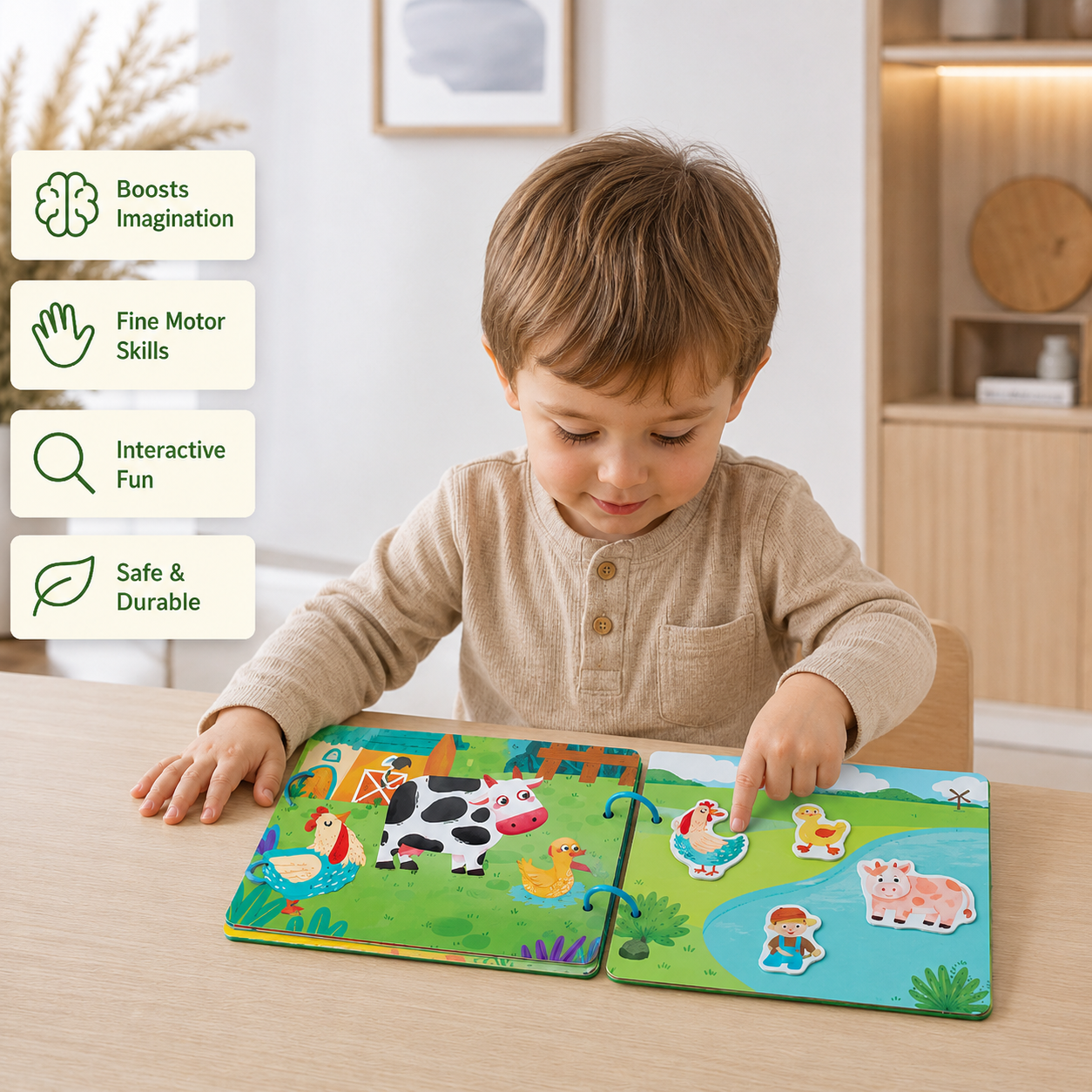 Animal and Dino Adventure Interactive Book
