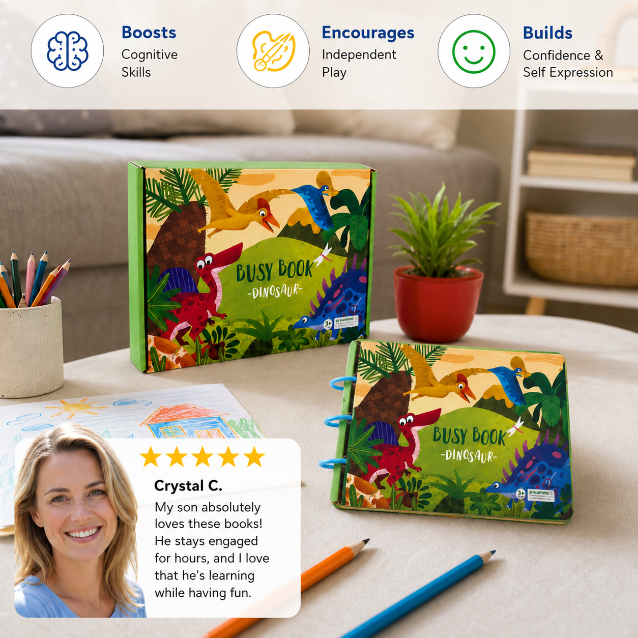 Animal and Dino Adventure Interactive Book