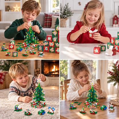 Christmas Tree Building Blocks Advent Calendar for Kids