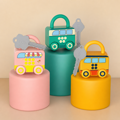InteractiveLocks - Montessori Learning Toy with Interactive Locks