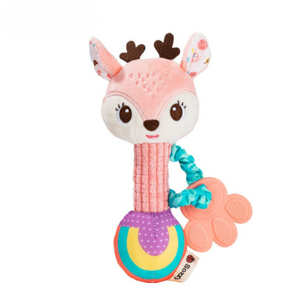 Soothing silicone plush toy for teething babies