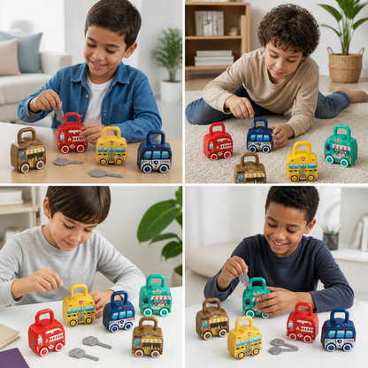 InteractiveLocks - Montessori Learning Toy with Interactive Locks