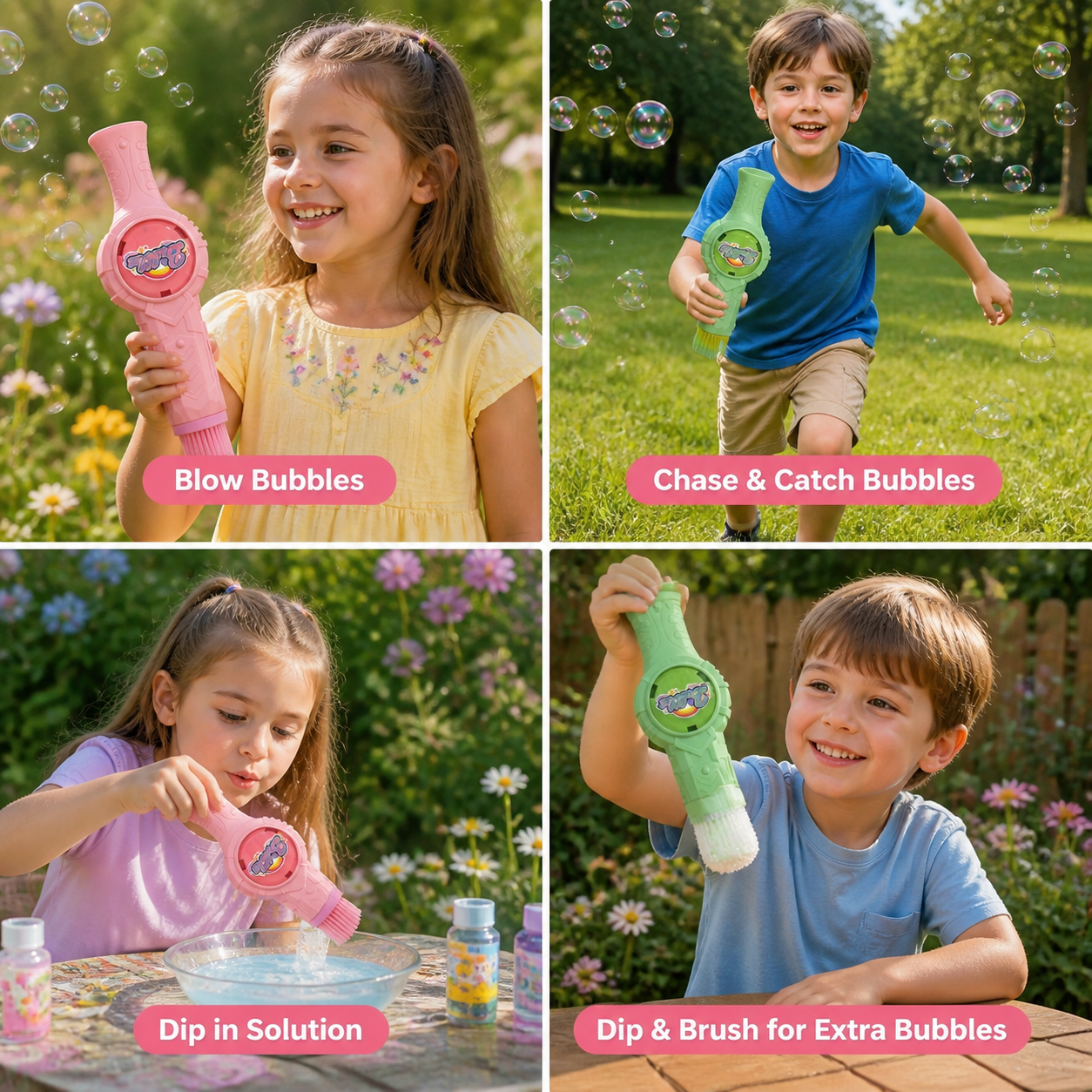 Interactive Bubble Ball Racket Toy for Kids