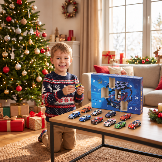 24-Day Racing Car Advent Calendar with Surprise Toy Cars