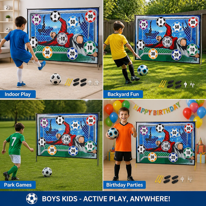 Safe football goal shooting wall for home use
