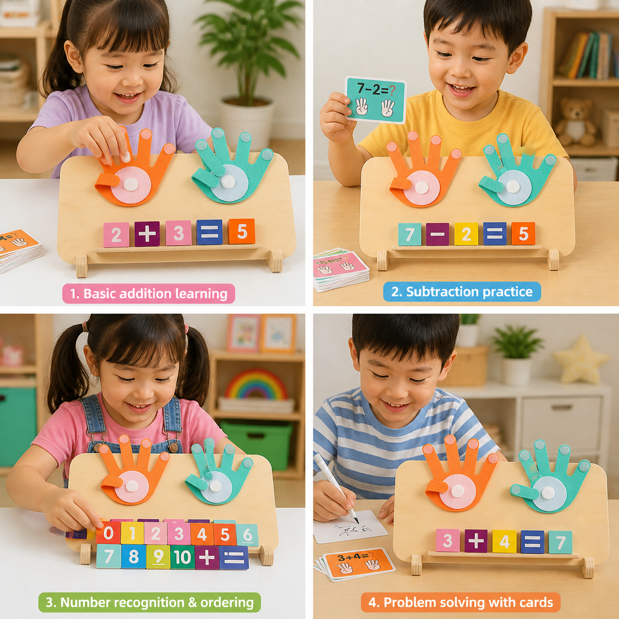 Wooden Finger Counting Board