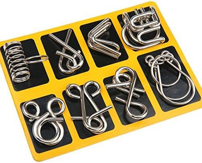 Metal Brain Teaser Ring Set