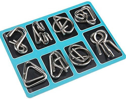 Metal Brain Teaser Ring Set