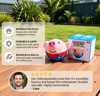 Bouncing Piggy Ball | Perfect for Playtime - Interactive Toy Ball