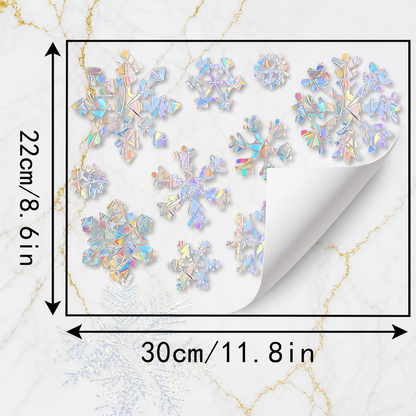 Reusable Snowflake Suncatcher Window Stickers