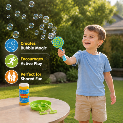 Magic Bubble Blower Stick Set