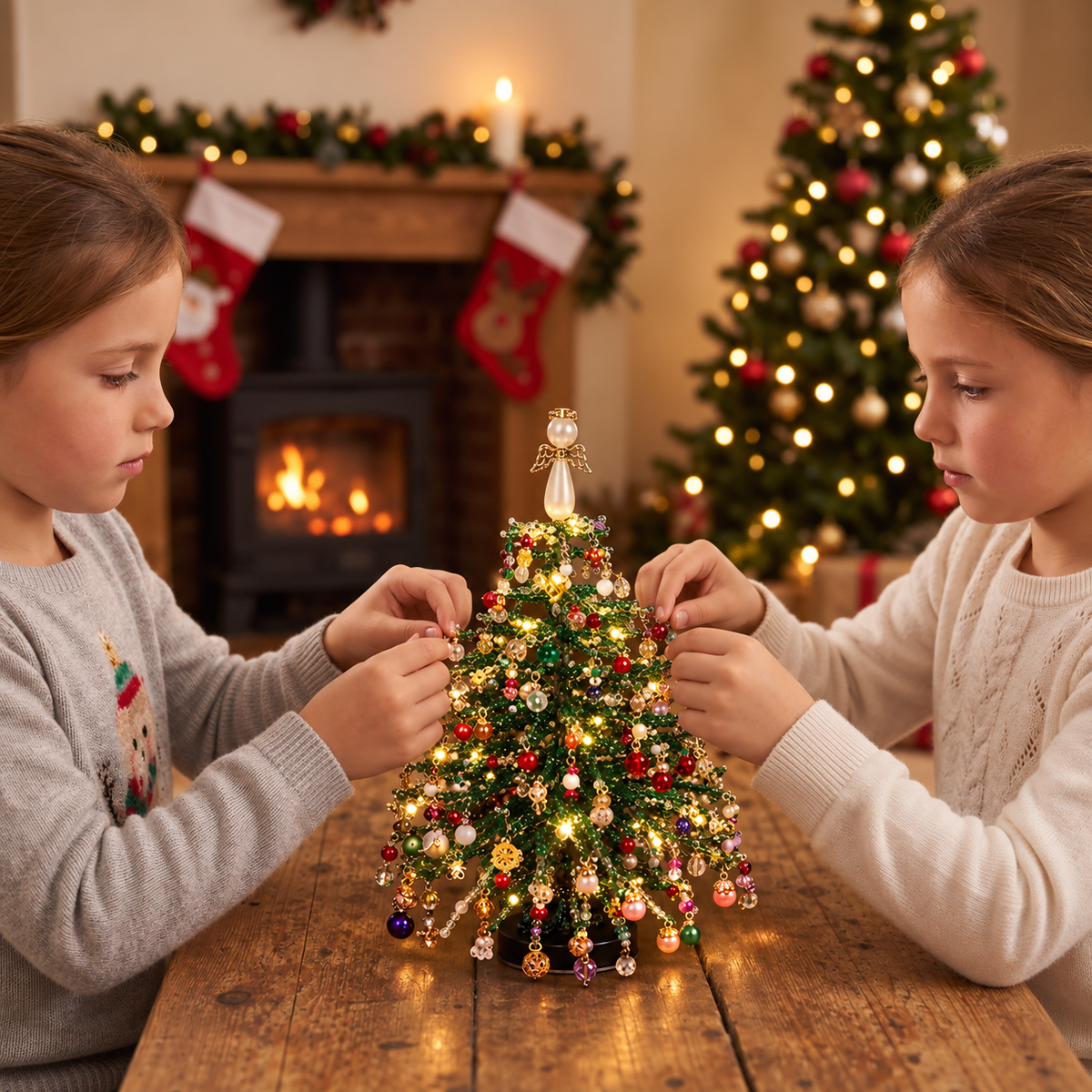 DIY Crystal Beaded Christmas Tree Craft Kit