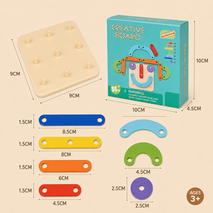Creative Letters Numbers and Shapes Learning Board