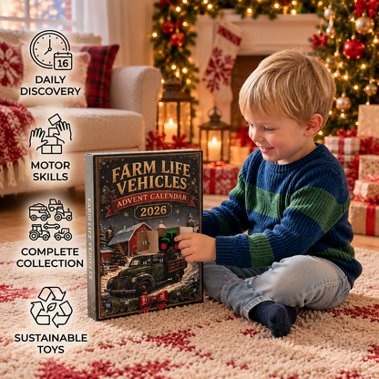 24-Day Farm Vehicles Christmas Advent Calendar