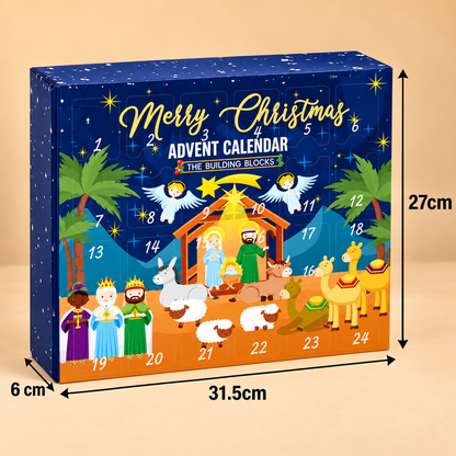 Christmas Nativity Building Blocks Advent Calendar for Kids