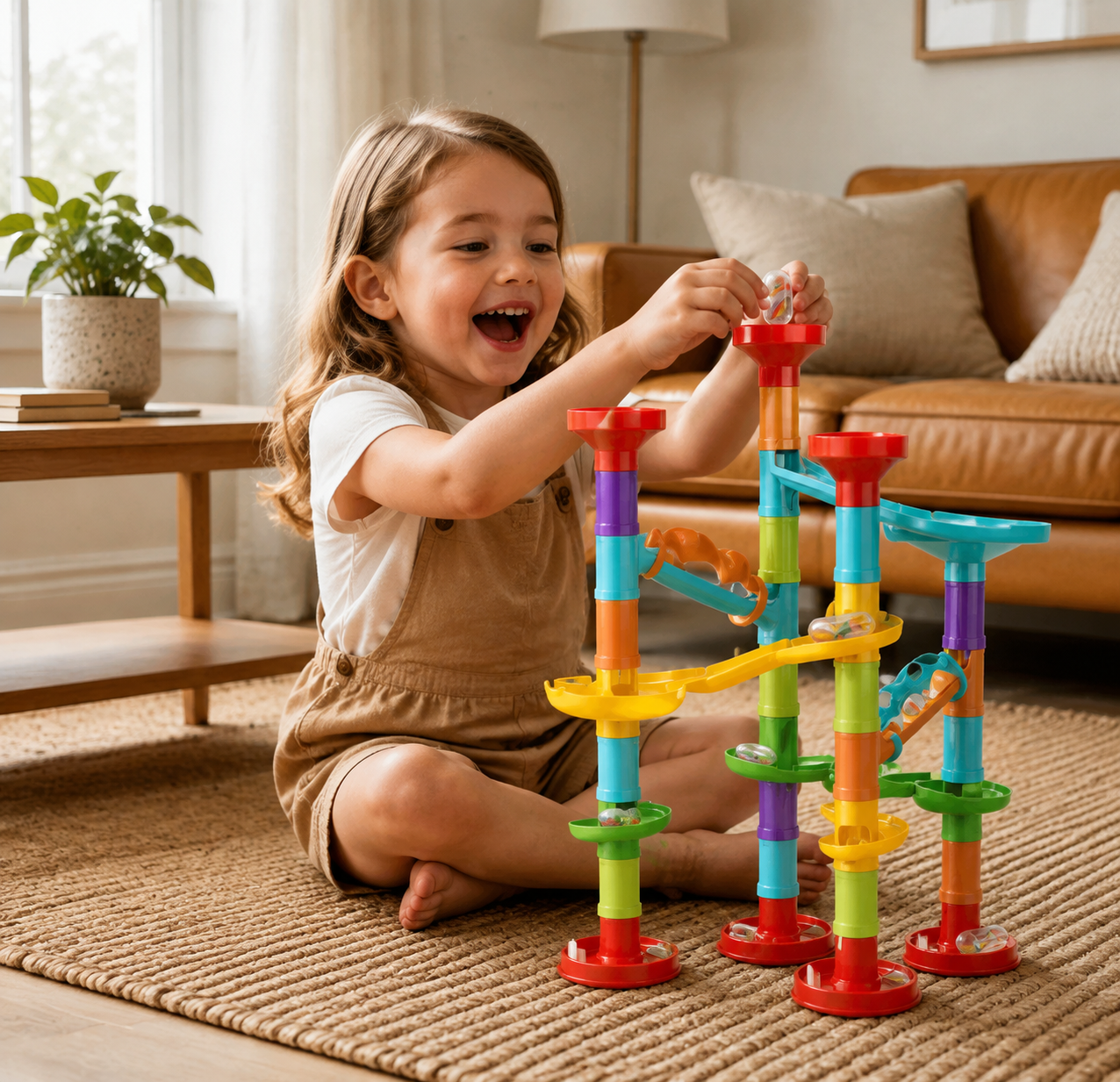 Column Marble Run Pipeline Set