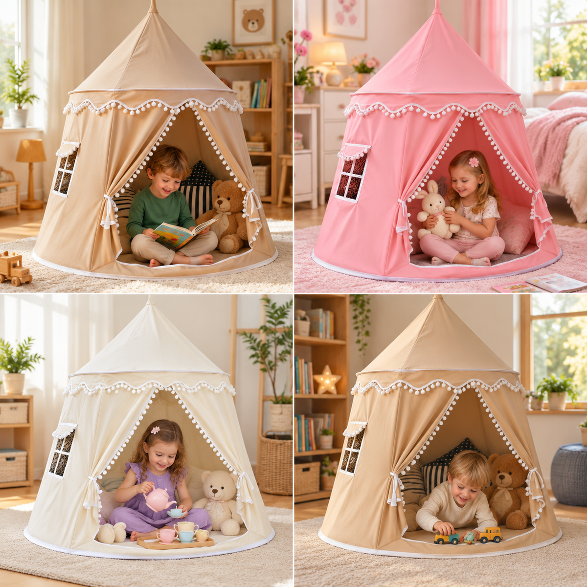 Cozy Kids Play Tent – A Charming Hideaway for Reading & Play