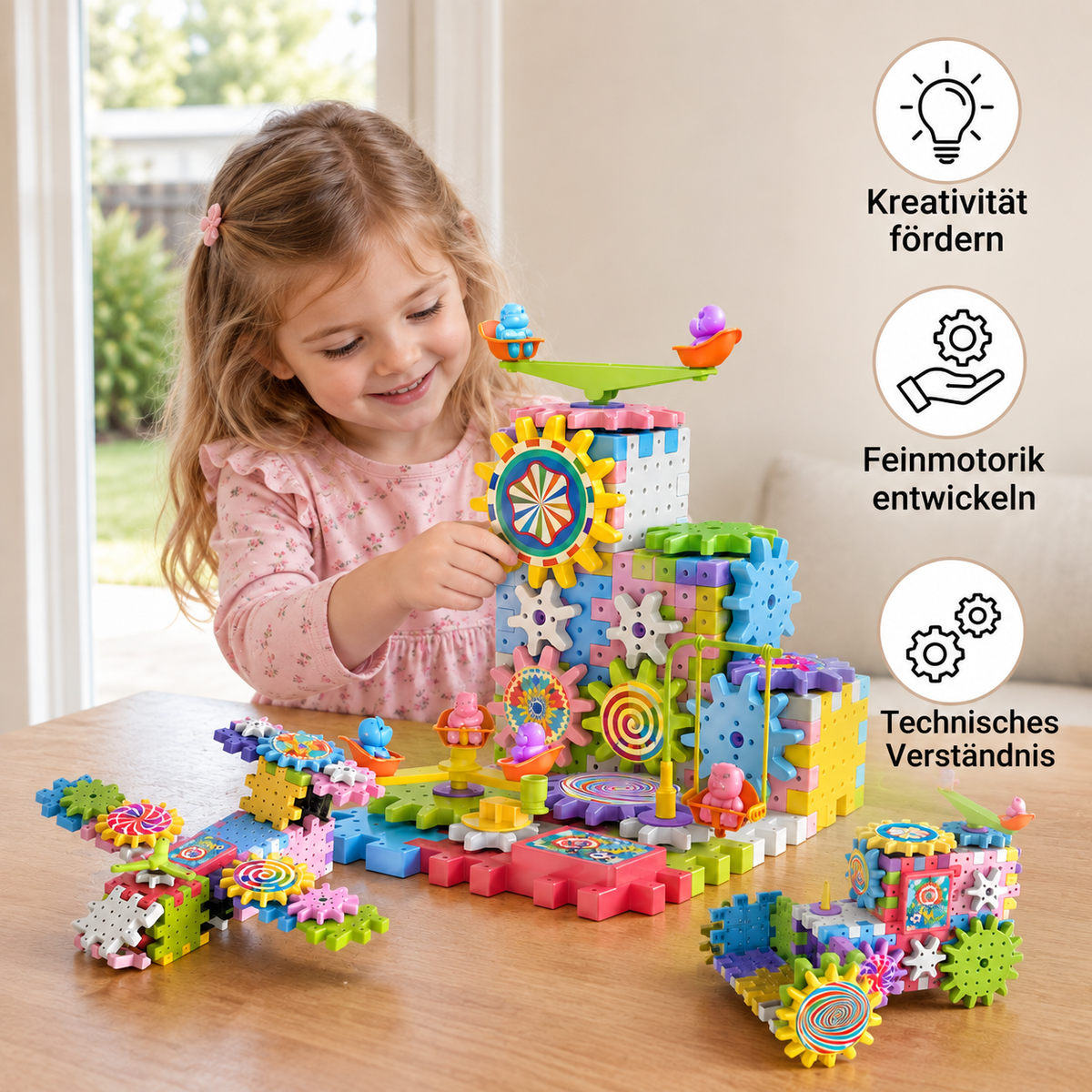 Rotating Montessori Building Blocks Toy