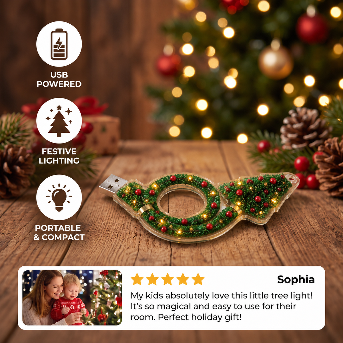 Christmas Tree Projector Lamp