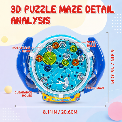 3D ball maze wheel – skill and learning game