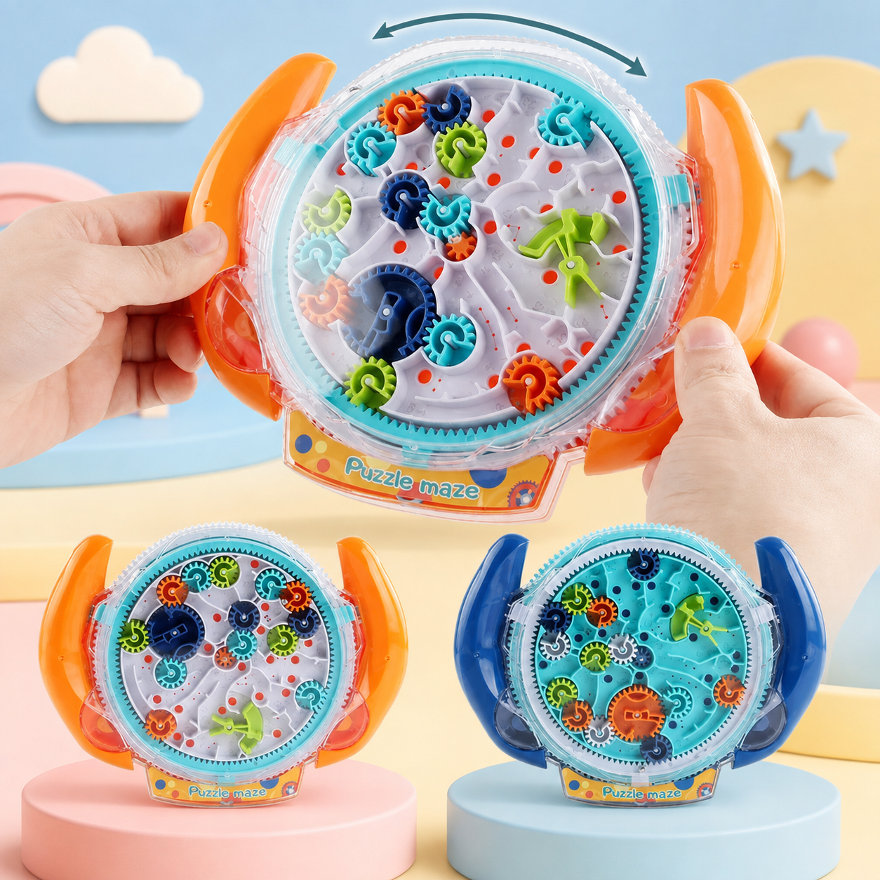3D ball maze wheel – skill and learning game