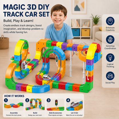 Magic rail cube track kids toy