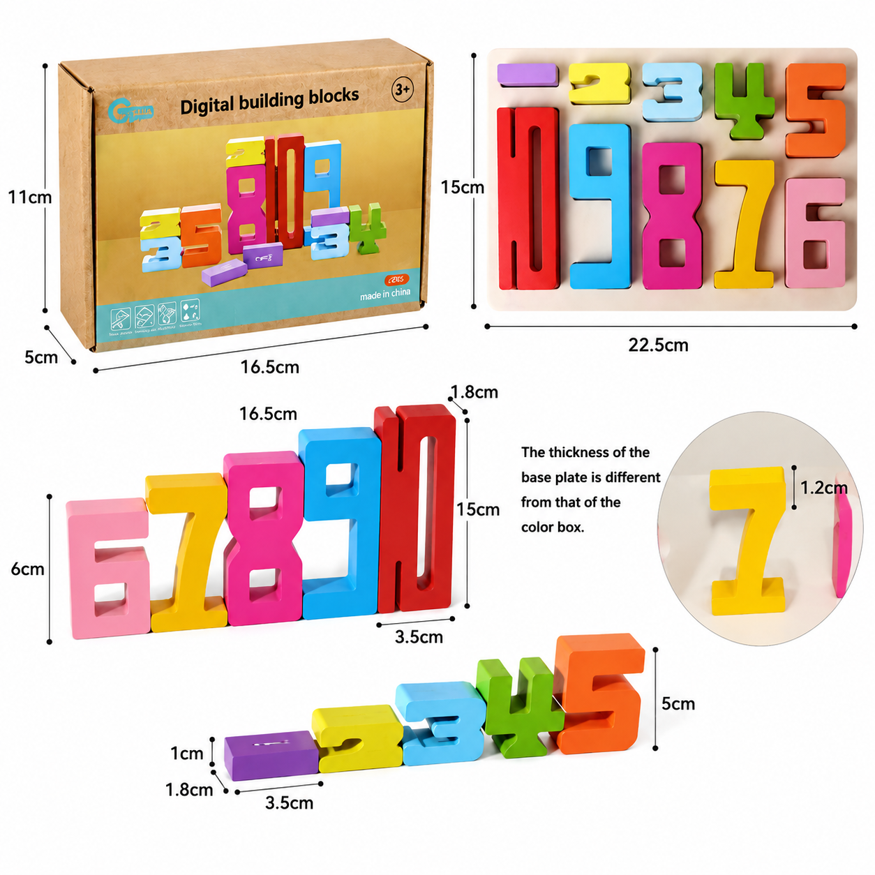 Educational Maths and Numbers Learning Blocks