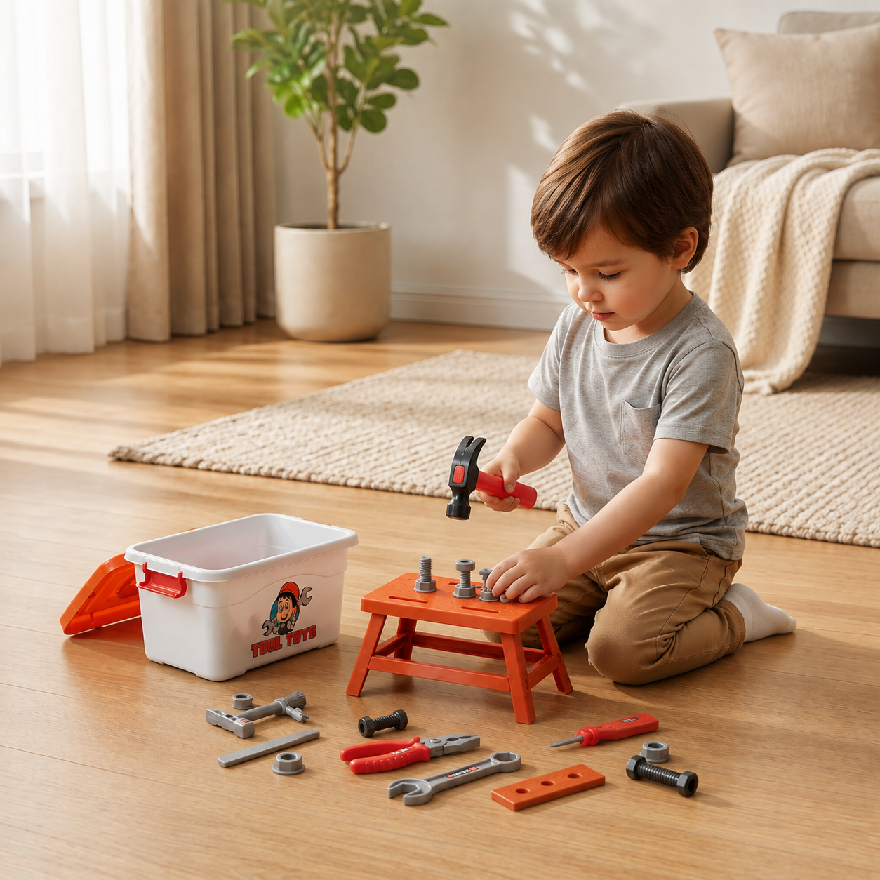 Child-Safe Tool Play Set