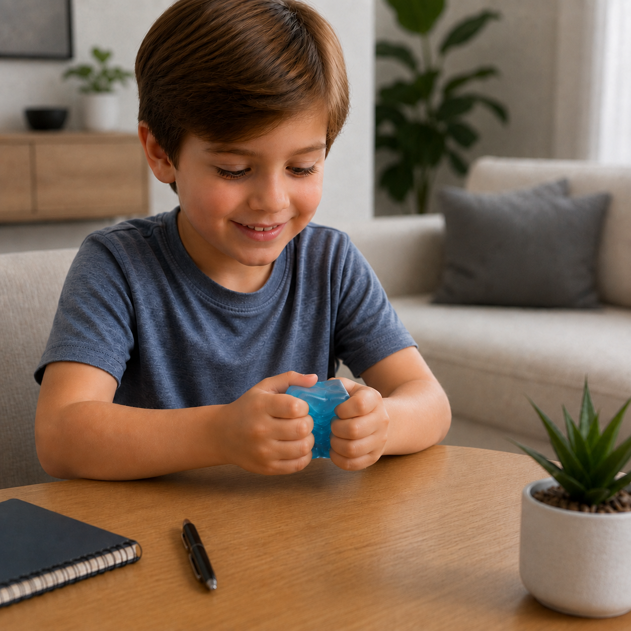 Cube Squishy Stress Ball – Soft Gel Sensory Fidget Toy