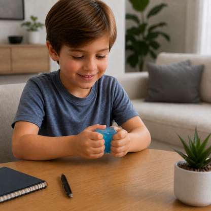 Cube Squishy Stress Ball – Soft Gel Sensory Fidget Toy