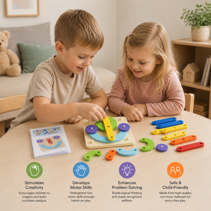 Creative Letters Numbers and Shapes Learning Board