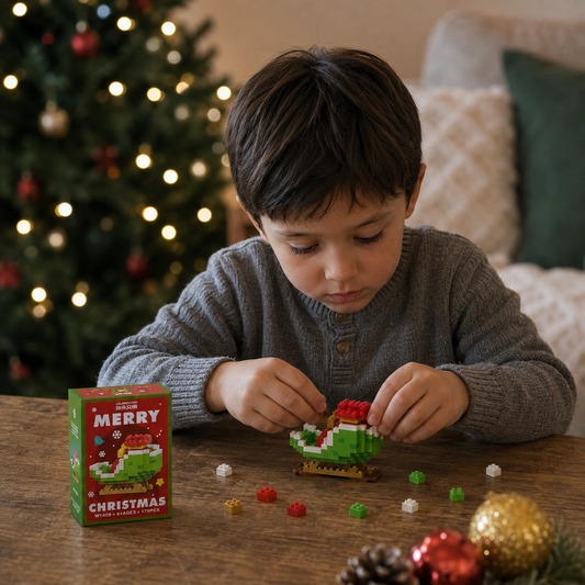 Building block Christmas figures – fun for the whole family