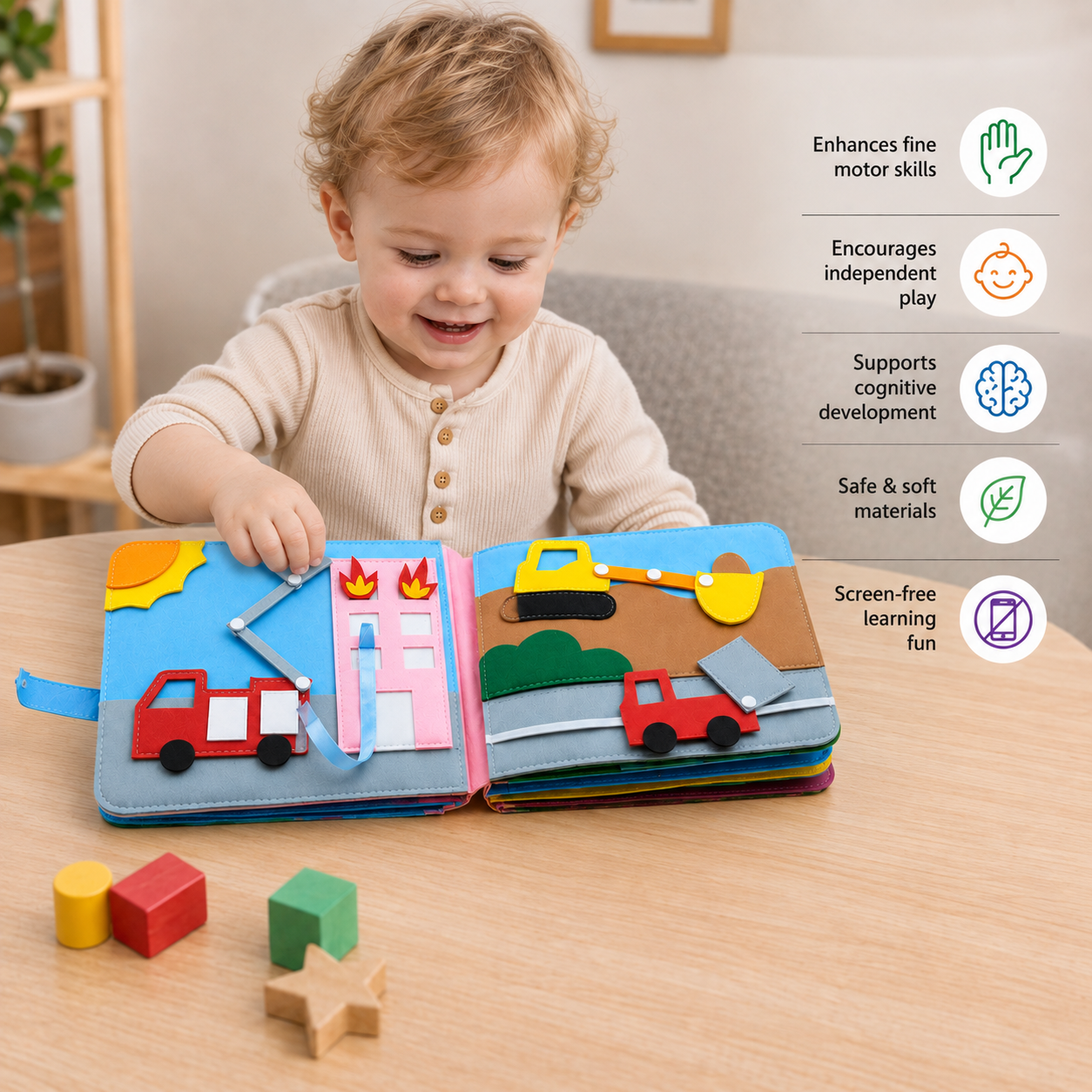Sensory Learning Book - Montessori Fun for Kids