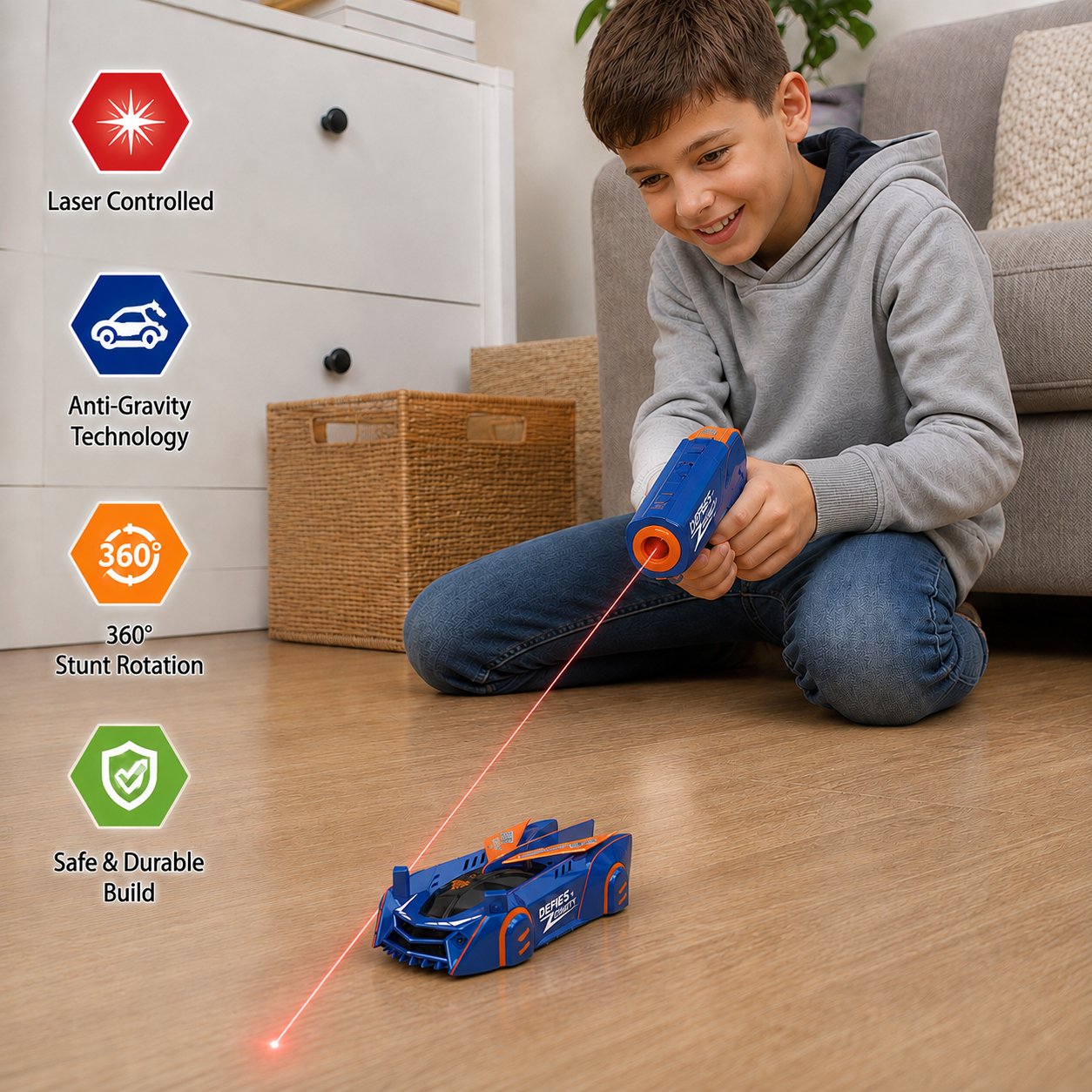 Anti-gravity Remote Control laser car