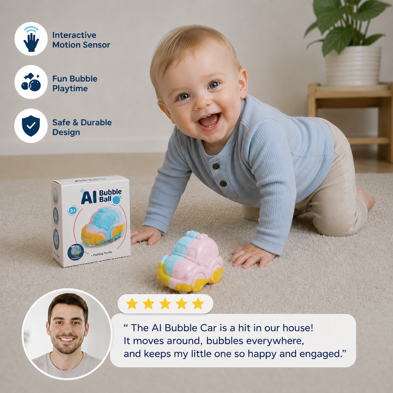 AI Bubble Kids Toy