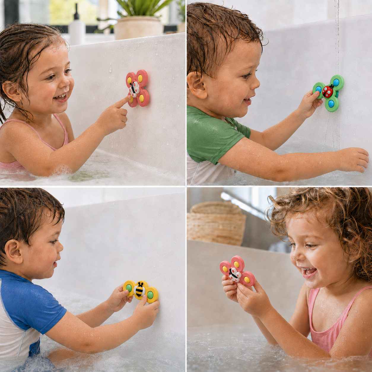 Interactive Bath Spinner Toy | Make Bath Time Fun - Spinning Bath Toy