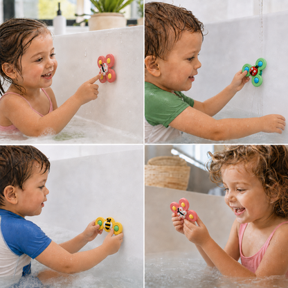 Interactive Bath Spinner Toy | Make Bath Time Fun - Spinning Bath Toy