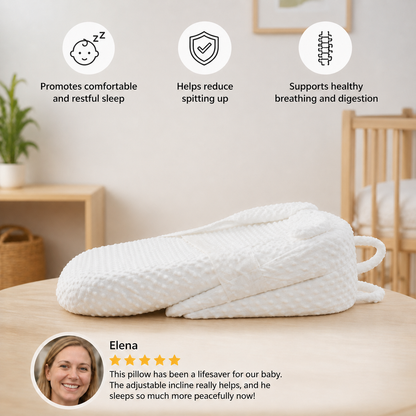 Baby pillow with adjustable height levels