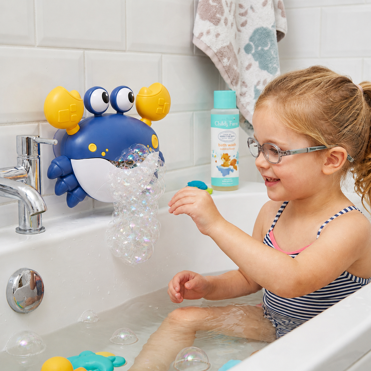Bubble Fun Crab Bath Toy