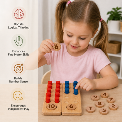 Learning to Count Made Easy - Wooden Toy